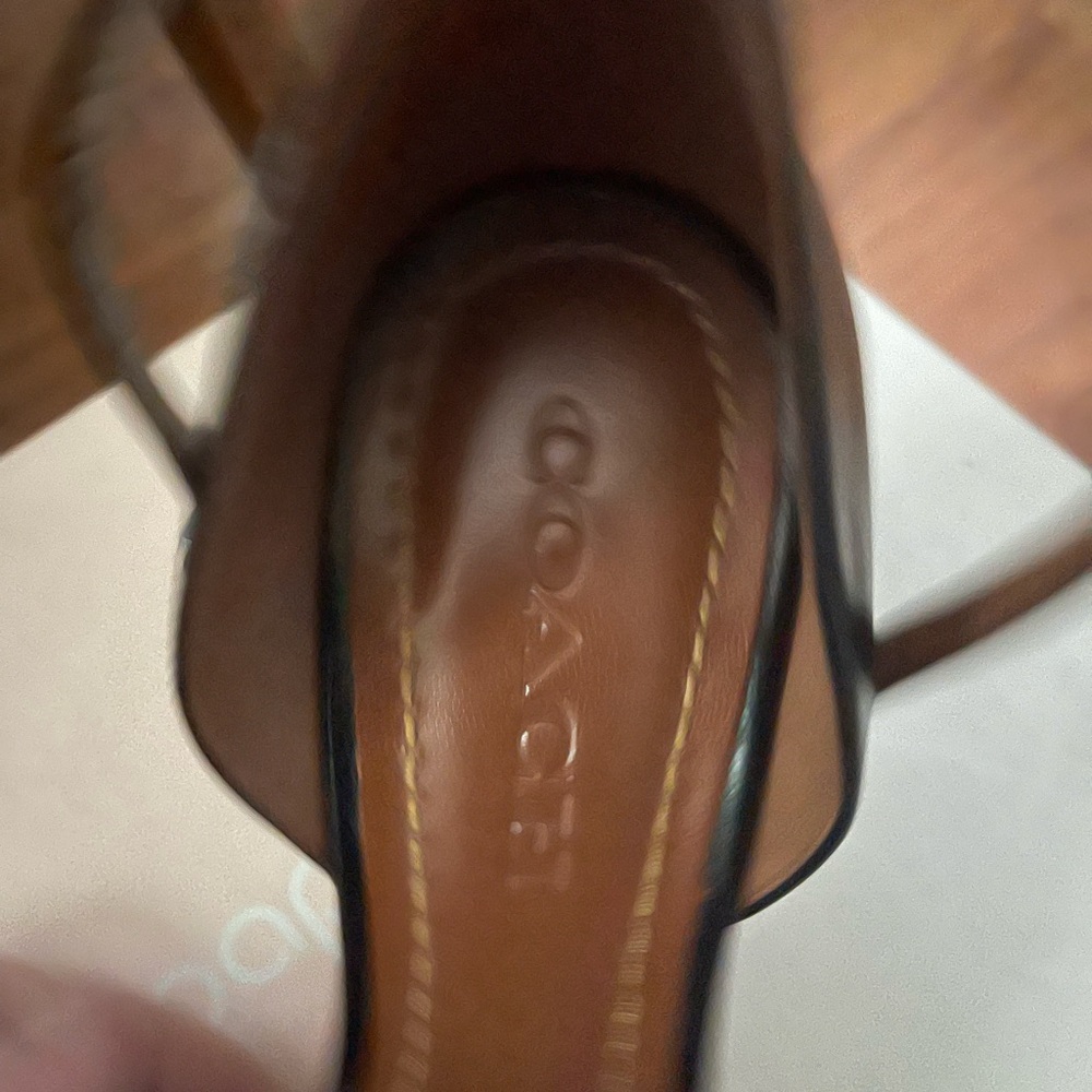Coach heels, black